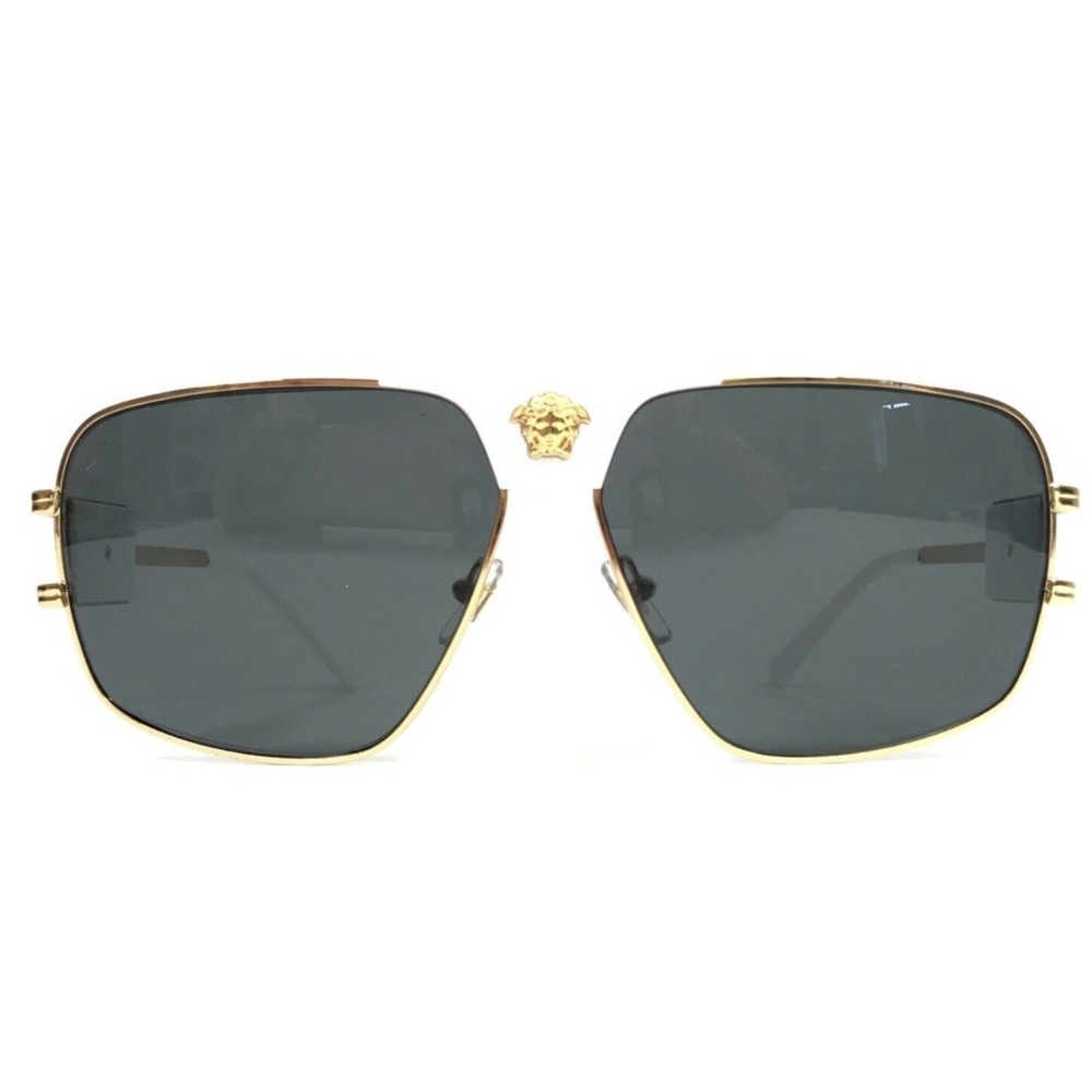 Versace Gold and Black Sunglasses